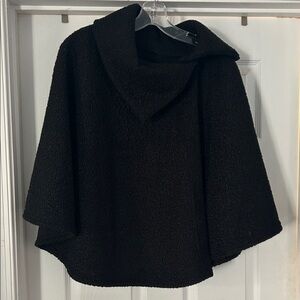 Anthropologie Elegant Black poncho/jacket